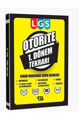 Tandem Yayınları 8. Sınıf Lgs Otorite 1. Dönem Tekrar Kitabı