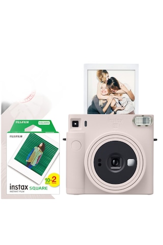 Fujifilm instax SQ1 Beyaz Fotoğraf Makinesi + 20’li Kare Film