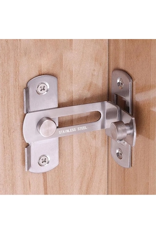 Padalink Stainless Steel 90 Derece Katlanabilir Kilitli Kapı Kancası - 2 Adet Anti-kaçak Filtreli Kilitli Çubuk, Ev Ve Ticari Güvenlik