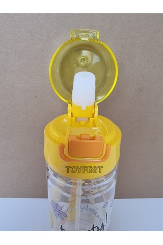 Pipetli Suluk Matara - Kilit Kapaklı Tweety Temalı Lisanslı - 500 Ml