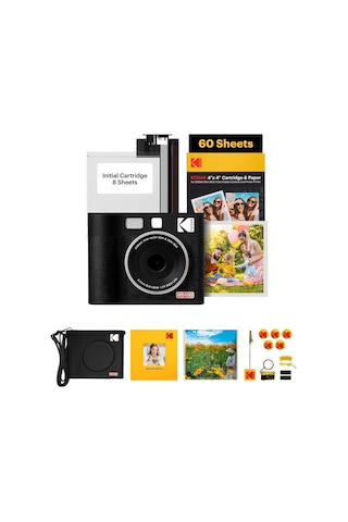 Kodak Mini Shot 4 Era Siyah 4x4 + 60 Yaprak + Aksesuar Kiti