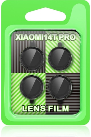 Xiaomi Mi 14t Pro Raze Metal Kamera Lens - Siyah Renkli