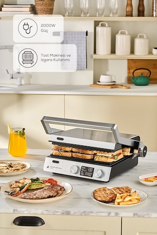Karaca Compact Steel Pro Sear and Grill 2007 Izgara ve Tost Makinesi