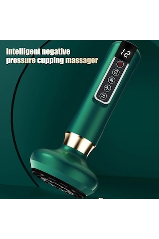 Willowhaven 12 Seviyeli Elektrikli Çukurluğu Vakum Masajı Guasha Anti Selülit Ds-a12 Green Çok Renkli Çok Renkli
