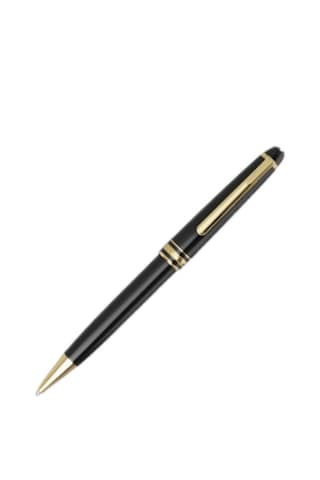Montblanc Meisterstuck Altın Kaplama Klasik Tükenmez Kalem Siyah
