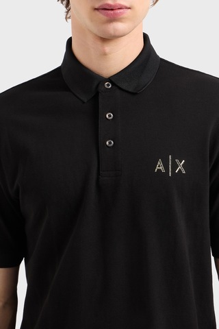 Armani Exchange Erkek Polo Yaka T Shirt Xm000330 Af10366 Uc001 Siyah Siyah