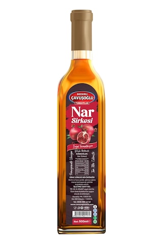 Bozkırlı Çavuşoğlu Nar Sirkesi Doğal Fermantasyon 500 ML