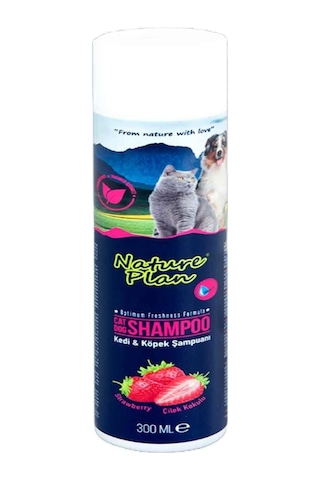 Nature Plan Çilek Kokulu Kedi Köpek Şampuanı 300 Ml