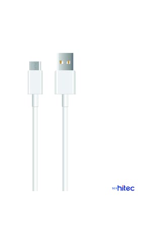 ScHitec X72 UsbA to Micro 2Metre Data ve Hızlı Şarj Kablosu Beyaz