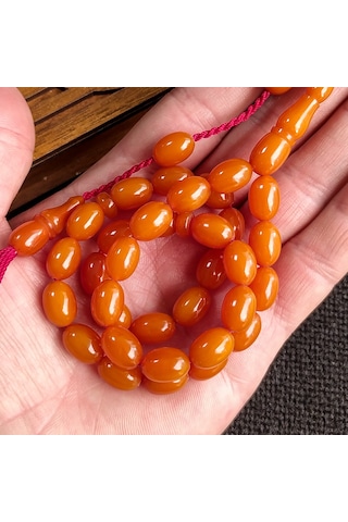 8x11 mm Beyzi Mişmişi Miskevi Baga Tesbih, Bağa Tespih
