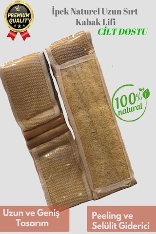 Premium Ürün Kaliteli Üretim Doğal Cilt Dostu Peeling Etkisi Uzun Sırt Kabak Lifi