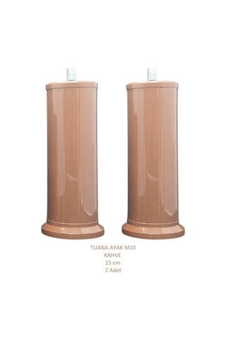 Tuana Ayak 15 cm M10 Cıvatalı Kahve (2 Adet)