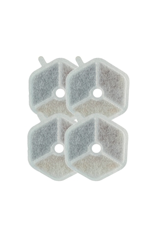 Kedi Su Pınarı Filtre Seti X8657 Uyumlu 4+4 Karbon Sünger Filtre + Temizlik Fırçası X8813