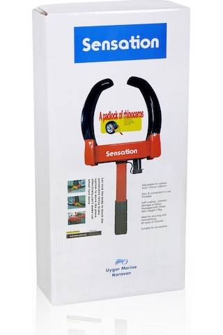 Sensation Römork Karavan Teker Kilidi Universal Kırmızı