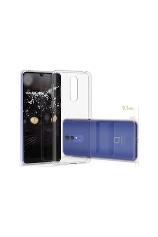 Alcatel 3 2019 Kılıf Şeffaf Süper Silikon Kılıf Renksiz