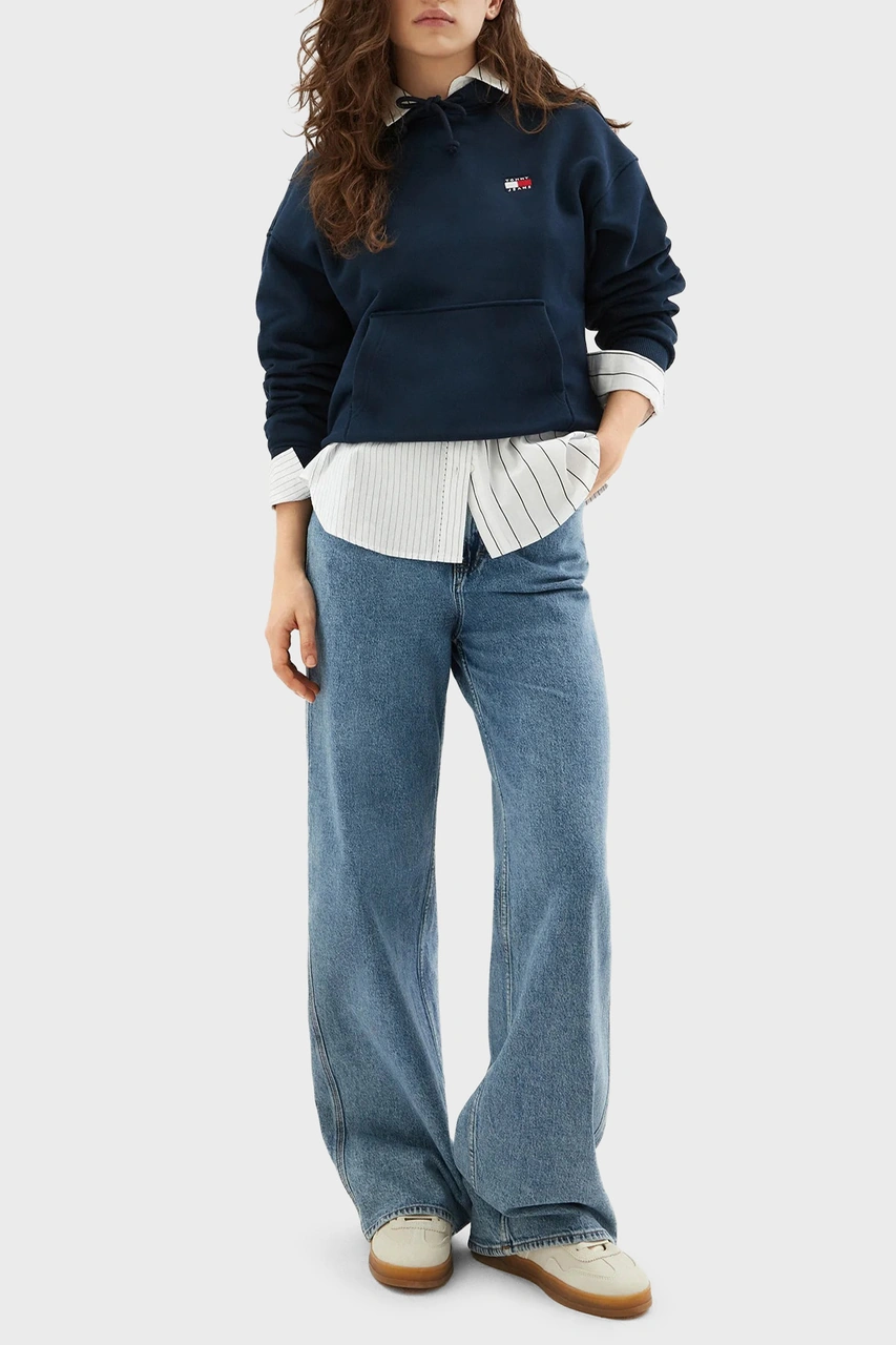 Tommy Jeans Bayan Sweat Dw0dw19414 C1g Lacivert Lacivert