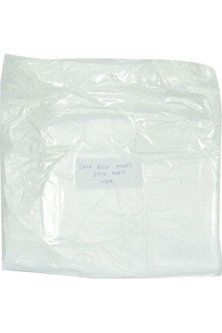 Ekonomik Orta Boy Atlet Hışır Poşet 43x25 Cm İnce Beyaz 250 Adet 1 Paket