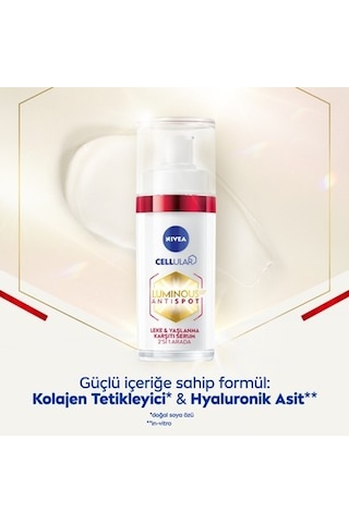 Hyaluronik Asit Ve Kolajen Tetikleyici Leke Karşıtı Cilt Serumu