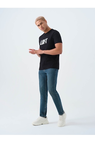 Loft Regular Fit Siyah Erkek T-shirt Lf2038558 Siyah