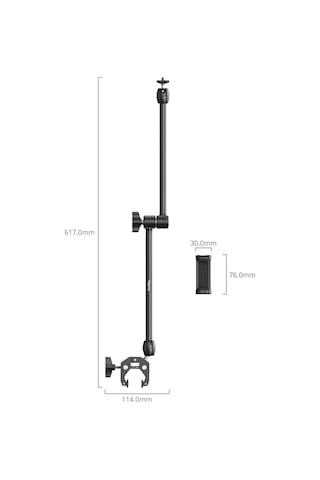 Smallrig 5624 Masaüstü Sihirli Kol Yengeç Şeklinde Kelepçe Kiti Siyah