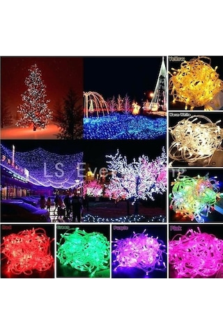 Sabit - Animasyonlu | 10 Metre İp Led Işık Yılbaşı Süs Işık Mavi