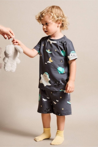 Defacto Desenli 2li Antrasit Pijama Takımı Erkek Bebek H8216a526hsar148 Antrasit-ar148