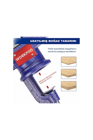 Workpro Wp233010 65mm 360 Döner Tabanlı Örslü Profesyonel Mini