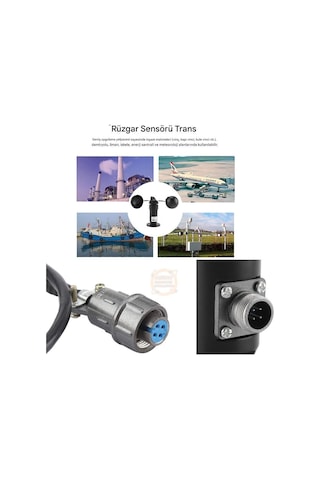 Rüzgar Hızı Sensörü Rs485 Anemometre