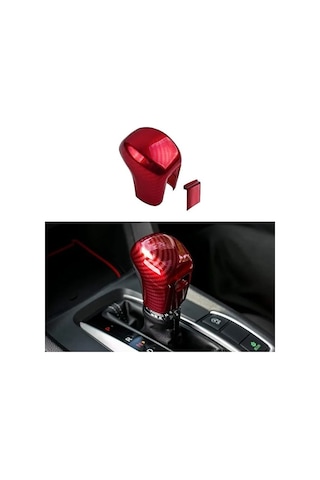 Honda Civic Fc5 / Fk7 Karbon Fiber Vites Topuzu Kaplama Koruma 2'li Set Kırmızı
