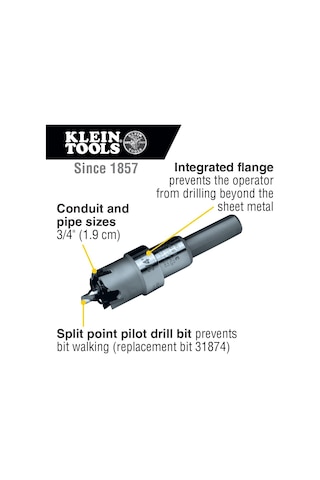 Küçük Tools 1 1/8 Inç Sert Metal-delik Açıcı, 31850