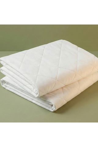 Mavera Life Su Geçirmez Kapitone Yastık Alezi Seti 2 Adet - Fermuarlı Koruyucu Kılıf 50x60 Cm Beyaz Beyaz