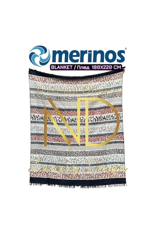 Merinos Sanna Çift Kişilik Battaniye Çok Renkli