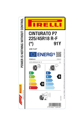 Pirelli 225/45R18 91Y Rft Cınturato P7 Yaz Lastiği Lastigi 2026
