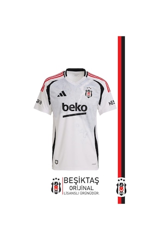 Beşiktaş 24-25 Beyaz Forma Bileklik Hediyeli Özel Tasarım Hediyelik Ahşap Kutulu Beyaz