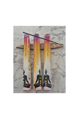 7 Chakras Tütsü 3 Paket 60 Çubuk Ve 1 Adet Kayık