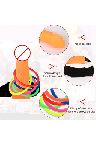 Şenlikli Halka Atma Oyunu Gelin Duşu Aksesuarları Oyuncaklar Yetişkin Kızlar İçin Halka Atma Oyunu Parti Gelin Komik Plastik Halkalar Diğer