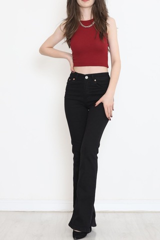 Mokashopin - İspanyol Paça Kot Pantolon Siyah1 - 17274.1431. 001