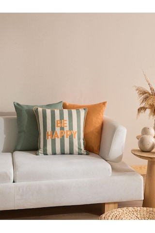 Joyleaf 3'lü Kırlent Kılıf Seti Yeşil