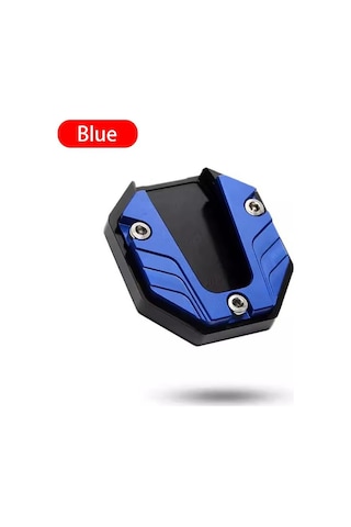 Mavi Semetal Motosiklet Standı Ayak Uzatma Yan Standı Destek Pedi Uzatma Plakası Elektrikli Bisiklet Yan Park İçin