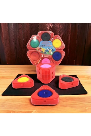 2 Adet Çift Taraflı Yazı Tahtası En:17cm Boy:26cm Sert Yaz-sil Karton Malzeme Plastik Çerçeve 6renk