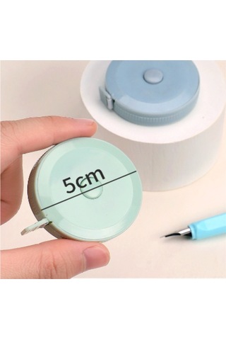 Gajeena 2 Metre Yumuşak Şerit Metre, Boy Ve Vücut Ölçümü İçin, Pembe, Yeşil, Mavi Macaron Tonlarında 3'lü Set