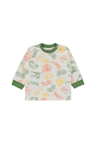 Civil Baby Araba Baskılı 6-18 Ay Pijama Takımı - Yeşil Açık Yeşil