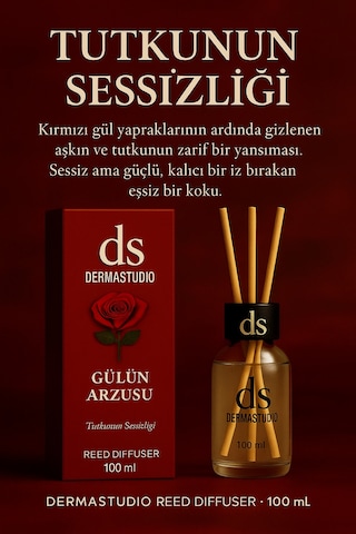 Gülün Arzusu Tutkunun Sessizliği Özel Üretim Premium Oda Kokusu 100 Ml Karışık