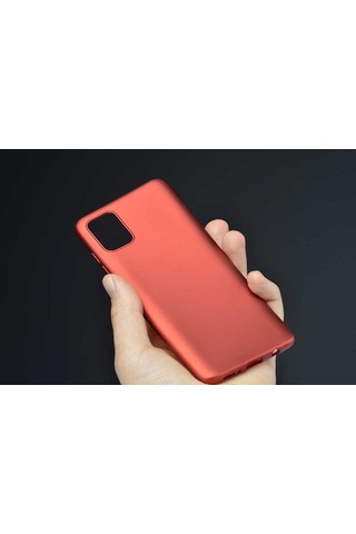 Samsung Uyumlu Galaxy A71 Kılıf Zore Premier Silikon Kapak Saks Mavi