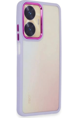 Realme C55 Kılıf Dora Kapak - Lila