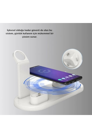 Kablosuz Şarj İstasyonu 4 Ü 1 Arada Apple iPhone Uyumlu Apple Watch Uyumlu Ve Apple Airpods Uyumlu 26347337