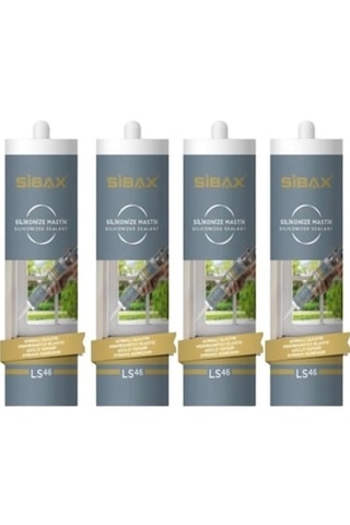 Sibax Sibax Ls46 Silikonize Mastik Beyaz 450 Gram Sibax Sibax Ls46 Silikonize Mastik Beyaz 450 Gram