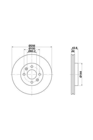 Hyundai Accent Ön Fren Disk 2011-2017 517120u000 360704022900 1.4, 1.6 Crdı