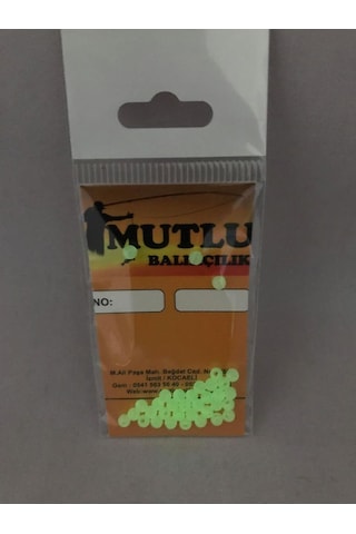 Fosforlu Yuvarlak Boncuk 35'Li Paket 4Mm