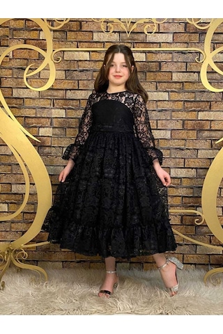 Elit Model Siyah Elbise Siyah